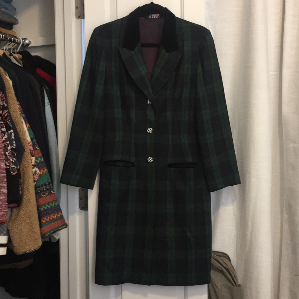 Vintage long line blazer dress